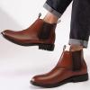 image:imageArkbird Chelsea Ankle Boots for Men Genuine Leather Oxford Casual and Formal Dress BootBrown113