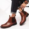 image:imageArkbird Chelsea Ankle Boots for Men Genuine Leather Oxford Casual and Formal Dress BootBrown113