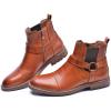 image:imageArkbird Chelsea Ankle Boots for Men Genuine Leather Oxford Casual and Formal Dress BootBrown812