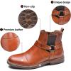 image:imageArkbird Chelsea Ankle Boots for Men Genuine Leather Oxford Casual and Formal Dress BootBrown812