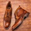 image:imageArkbird Chelsea Ankle Boots for Men Genuine Leather Oxford Casual and Formal Dress BootBrown819