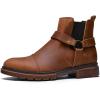 image:imageArkbird Chelsea Ankle Boots for Men Genuine Leather Oxford Casual and Formal Dress BootCh Brown812