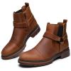 image:imageArkbird Chelsea Ankle Boots for Men Genuine Leather Oxford Casual and Formal Dress BootCh Brown812