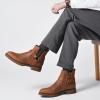 image:imageArkbird Chelsea Ankle Boots for Men Genuine Leather Oxford Casual and Formal Dress BootCh Brown812
