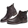 image:imageArkbird Chelsea Ankle Boots for Men Genuine Leather Oxford Casual and Formal Dress BootCoffee812