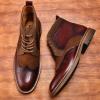 image:imageArkbird Chelsea Ankle Boots for Men Genuine Leather Oxford Casual and Formal Dress BootDark Brown819
