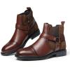 image:imageArkbird Chelsea Ankle Boots for Men Genuine Leather Oxford Casual and Formal Dress BootSuedecoffee812