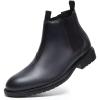 image:imageArkbird Chelsea Ankle Boots for Men Genuine Leather Oxford Casual and Formal Dress BootBlack113