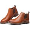 image:imageArkbird Chelsea Boots for Men Genuine Leather Oxford Casual and Formal Ankle Dress BootBrown