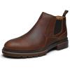 image:imageArkbird Chelsea Boots for Men Genuine Leather Oxford Casual and Formal Ankle Dress BootBrown802