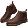 image:imageArkbird Chelsea Boots for Men Genuine Leather Oxford Casual and Formal Ankle Dress BootBrown802