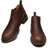 image:imageArkbird Chelsea Boots for Men Genuine Leather Oxford Casual and Formal Ankle Dress BootBrown802