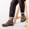 image:imageArkbird Chukka Boots Fashion and Comfort Casual Oxfords Ankle Lace Up BootSlate Gray 18012