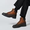 image:imageArkbird Mens Chukka Boots Genuine Leather Ankle Boot for Men Classic Casual Oxford Style FootwearBrown711