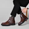 image:imageArkbird Mens Chukka Boots Genuine Leather Ankle Boot for Men Classic Casual Oxford Style FootwearDark Brown011