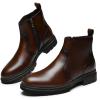 image:imageArkbird Mens Chukka Boots Genuine Leather Ankle Boot for Men Classic Casual Oxford Style FootwearDark Brown011