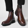 image:imageArkbird Mens Chukka Boots Genuine Leather Ankle Boot for Men Classic Casual Oxford Style FootwearDark Brown011