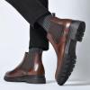 image:imageArkbird Mens Chukka Boots Genuine Leather Ankle Boot for Men Classic Casual Oxford Style FootwearDark Brown022