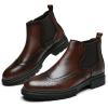image:imageArkbird Mens Chukka Boots Genuine Leather Ankle Boot for Men Classic Casual Oxford Style FootwearDark Brown022