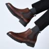 image:imageArkbird Mens Chukka Boots Genuine Leather Ankle Boot for Men Classic Casual Oxford Style FootwearDark Brown022