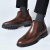 image:imageArkbird Mens Chukka Boots Genuine Leather Ankle Boot for Men Classic Casual Oxford Style FootwearDark Brown022