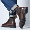 image:imageArkbird Mens Chukka Boots Genuine Leather Ankle Boot for Men Classic Casual Oxford Style FootwearDark Brown033