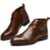 image:imageArkbird Mens Chukka Boots Genuine Leather Ankle Boot for Men Classic Casual Oxford Style FootwearDark Brown088