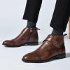 image:imageArkbird Mens Chukka Boots Genuine Leather Ankle Boot for Men Classic Casual Oxford Style FootwearDark Brown088