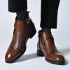 image:imageArkbird Mens Chukka Boots Genuine Leather Ankle Boot for Men Classic Casual Oxford Style FootwearDark Brown088