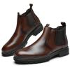 image:imageArkbird Mens Chukka Boots Genuine Leather Ankle Boot for Men Classic Casual Oxford Style FootwearDark Brown669