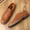 image:imageMens Dress Shoes Lace Up Plain Toe Leather OxfordBrown