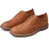 image:imageMens Dress Shoes Lace Up Plain Toe Leather OxfordBrown