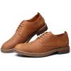 image:imageMens Dress Shoes Lace Up Plain Toe Leather OxfordBrown