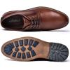 image:imageMens Dress Shoes Lace Up Plain Toe Leather OxfordBrown3168