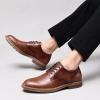 image:imageMens Dress Shoes Lace Up Plain Toe Leather OxfordBrown3168