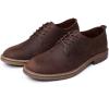 image:imageMens Dress Shoes Lace Up Plain Toe Leather OxfordCoffee