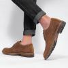 image:imageMens Dress Shoes Lace Up Plain Toe Leather OxfordDark Brown 168