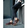 image:imageMens Dress Shoes Lace Up Plain Toe Leather OxfordDark Brown 333