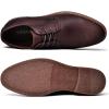 image:imageMens Dress Shoes Lace Up Plain Toe Leather OxfordDark Brown2368