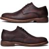 image:imageMens Dress Shoes Lace Up Plain Toe Leather OxfordDark Brown2368