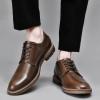 image:imageMens Dress Shoes Lace Up Plain Toe Leather OxfordKhaki3168