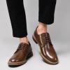 image:imageMens Dress Shoes Lace Up Plain Toe Leather OxfordKhaki3586
