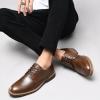 image:imageMens Dress Shoes Lace Up Plain Toe Leather OxfordKhaki3586