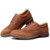 image:imageMens Dress Shoes Lace Up Plain Toe Leather OxfordWingtipapricot