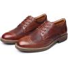 image:imageMens Dress Shoes Lace Up Plain Toe Leather OxfordWingtipbrown