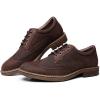image:imageMens Dress Shoes Lace Up Plain Toe Leather OxfordWingtipcoffee