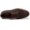 image:imageMens Dress Shoes Lace Up Plain Toe Leather OxfordWingtipcoffee