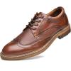 image:imageMens Dress Shoes Lace Up Plain Toe Leather OxfordBrownish588