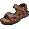 image:imageMens Sandals Premium Leather and Nonslip Rubber Soles Comfortable with Arch Support Outdoor Hiking Sport Summer Shoes