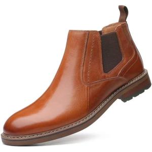 image:imageArkbird Chelsea Boots for Men Genuine Leather Oxford Casual and Formal Ankle Dress BootBrown